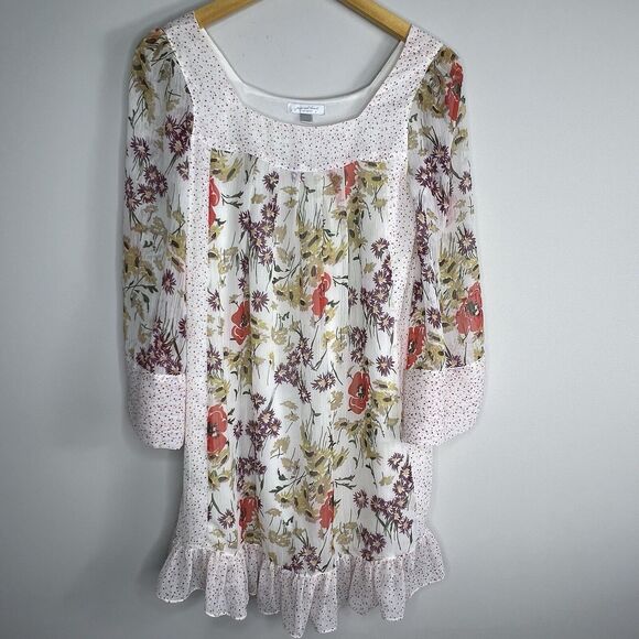Jovovich Hawk for Target Women's Mini Dress Chiffon Floral Sz Small - Picture 2 of 8